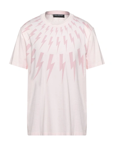 Neil Barrett T-shirts In Pink