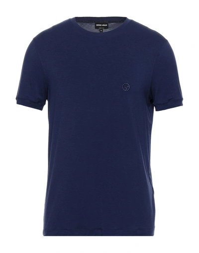 Giorgio Armani T-shirts In Blue