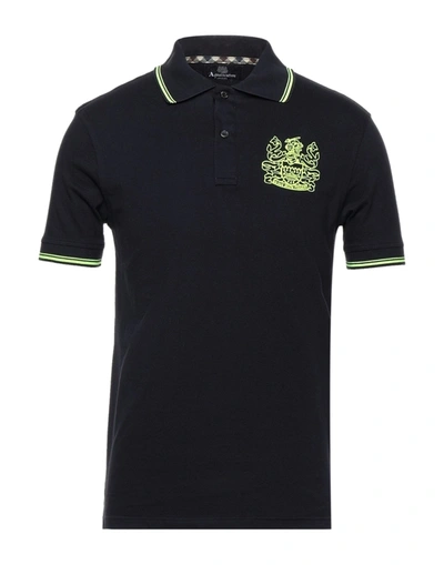 Aquascutum Polo Shirts In Blue