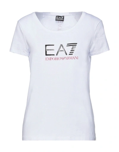 Ea7 T-shirts In White