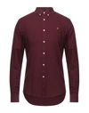 Farah Shirts In Maroon