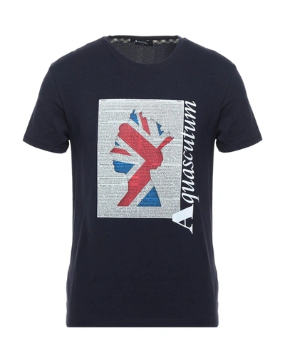 Aquascutum T-shirts In Blue