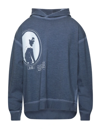 Maison Margiela Sweatshirts In Blue
