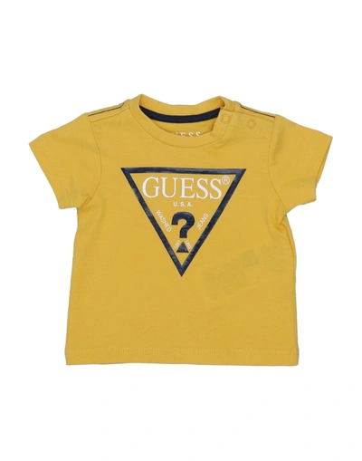 Guess Kids' T-shirts In Yellow