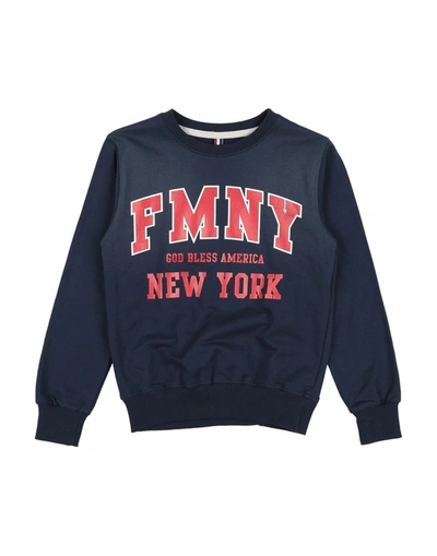 Fred Mello Kids' Sweatshirts In Dark Blue