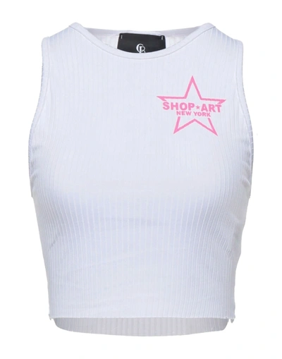 Shop ★ Art Shopart Woman Top White Size L Polyester, Elastane