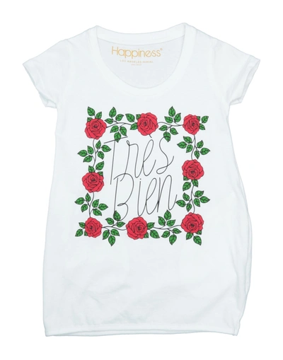 Happiness Kids' T-shirts In White