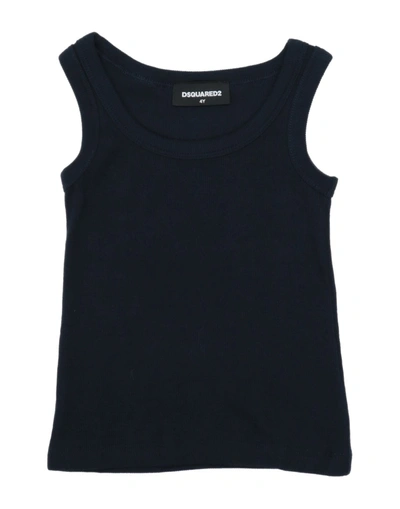 Dsquared2 Babies' T-shirts In Dark Blue