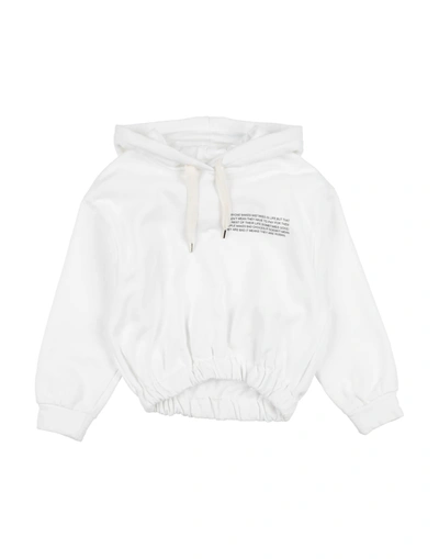 L:ú L:ú By Miss Grant Kids' Sweatshirts In White