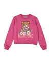 Moschino Teen Kids' Sweatshirts In Fuchsia
