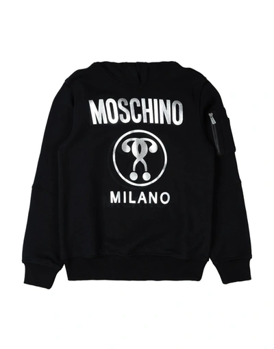 Moschino Teen Kids' Sweatshirts In Black