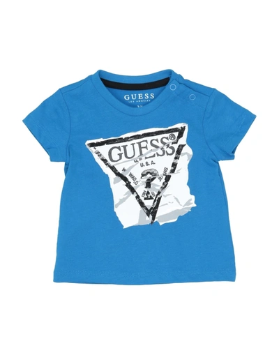 Guess Kids' T-shirts In Blue