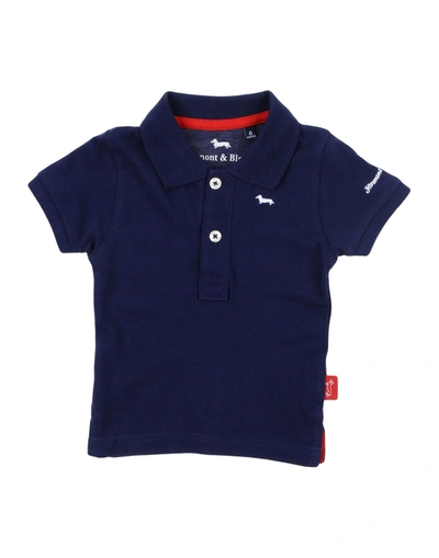 Harmont & Blaine Kids' Polo Shirts In Dark Blue