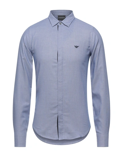 Emporio Armani Shirts In Blue