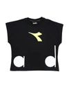 Diadora T-shirts In Black