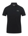 Ea7 Polo Shirts In Black