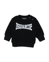Dsquared2 Kids' Sweatshirts In Black