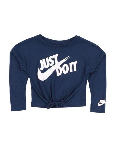 Nike Kids' T-shirts In Blue