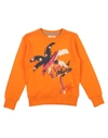 Fred Mello Kids' Sweatshirts In Orange