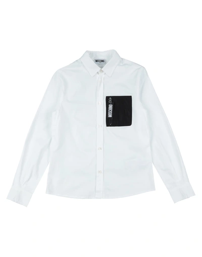 Moschino Teen Kids' Shirts In White