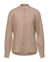 Yes Zee By Essenza Shirts In Camel