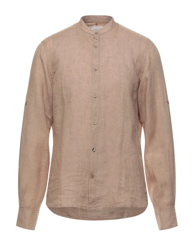 Yes Zee By Essenza Shirts In Camel