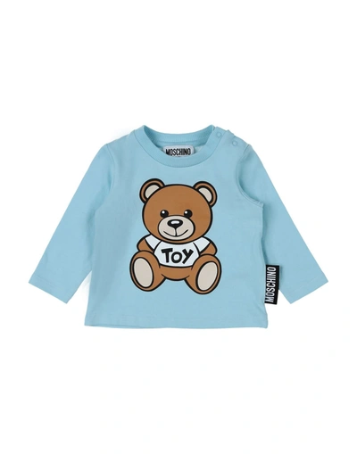 Moschino Baby T-shirts In Blue