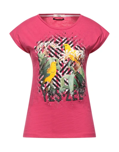 Yes Zee By Essenza T-shirts In Pink