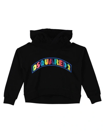 Dsquared2 Kids' Sweatshirts In Black