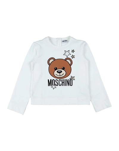 Moschino Teen Kids' Sweatshirts In White