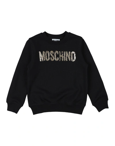 Moschino Kid Sweatshirts In Black
