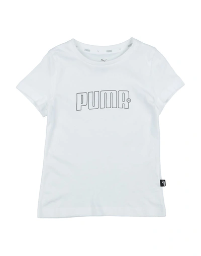 Puma Kids' T-shirts In White