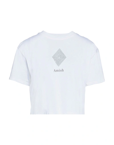 Amish T-shirts In White