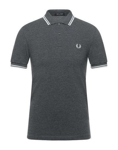 Fred Perry Regalia Baroque Polo Shirts In Steel Grey