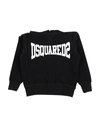 Dsquared2 Kids' Sweatshirts In Black