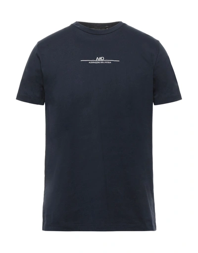 Alessandro Dell'acqua T-shirts In Blue