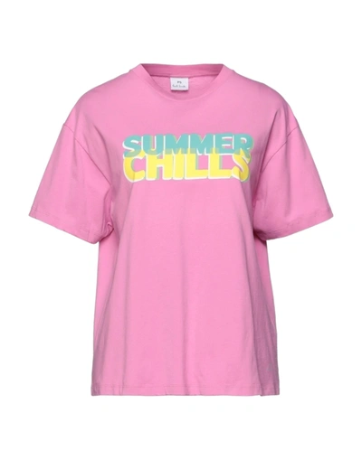 Ps By Paul Smith Slogan Print T-shirt In Pink