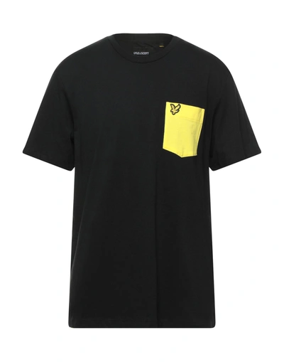 Lyle & Scott T-shirts In Black