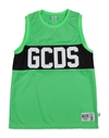 Gcds Mini Kids' T-shirts In Light Green