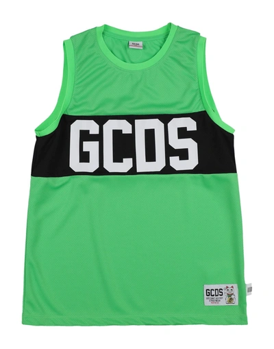 Gcds Mini Kids' T-shirts In Light Green