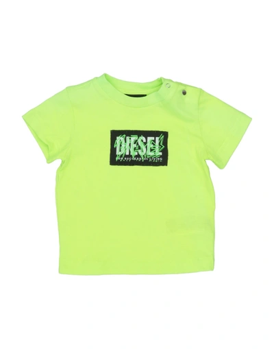 Diesel T-shirts In Green