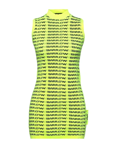 BARROW BARROW WOMAN MINI DRESS ACID GREEN SIZE M NYLON,14175317KO 4