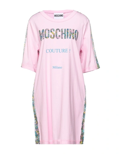 Moschino Short Dresses In Pink