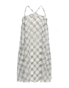 Elisabetta Franchi Short Dresses In White