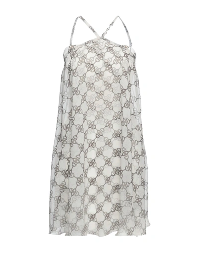 Elisabetta Franchi Short Dresses In White