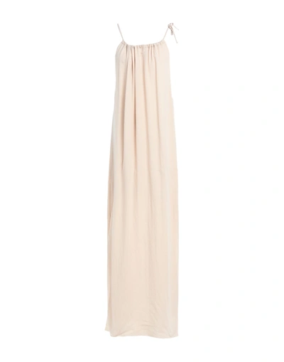 Simona-a Long Dresses In Beige