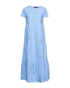 Spago Donna Midi Dresses In Sky Blue