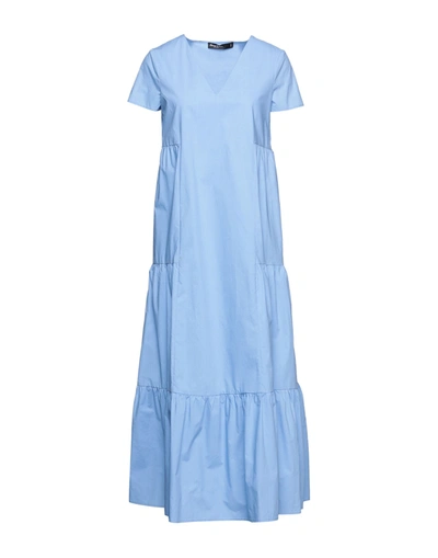 Spago Donna Midi Dresses In Sky Blue