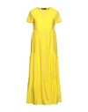 Spago Donna Midi Dresses In Yellow