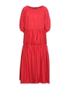 Spago Donna Midi Dresses In Red